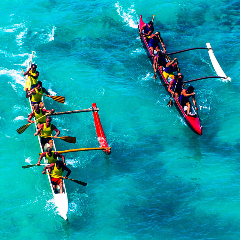 HAWAIIAN OUTRIGGER CANOE